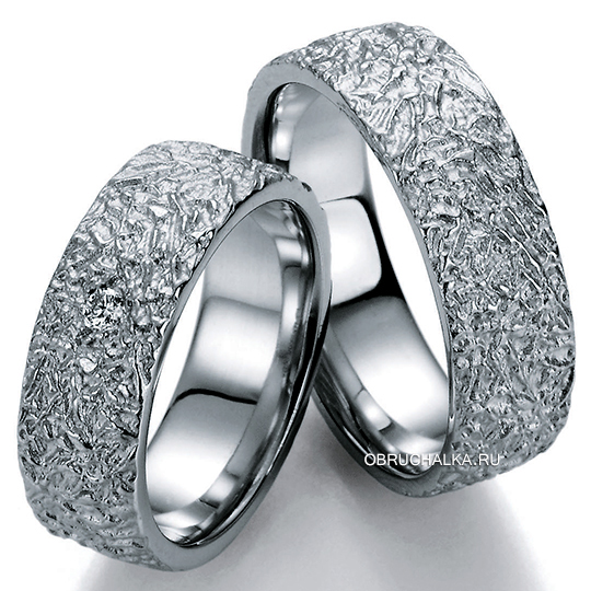 Обручальные кольца из белого золота Bayer 89026