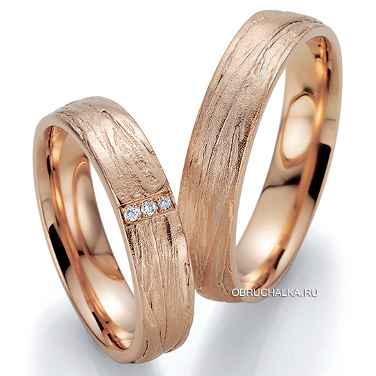 Обручальные кольца из красного золота Bayer 89033