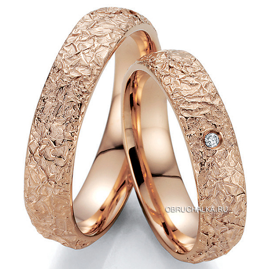 Обручальные кольца из красного золота Bayer 89034