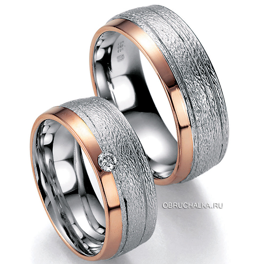Комбинированные обручальные кольца Bayer 90005
